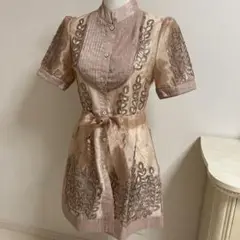 未使用　シルク　ワンピース