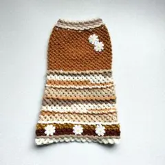 ハンドメイド 小型犬用 ニットワンピース