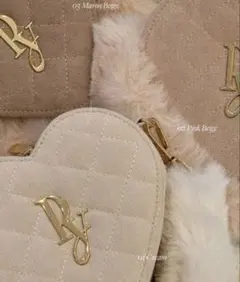 Peony ハートバッグ ファーバッグ