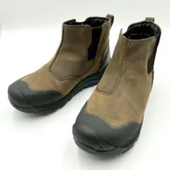 美品 KEEN レヴェル 防水レザー チェルシーブーツ 27.5 Y0888