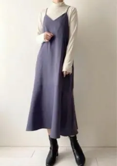 GU バックリボンキャミソールワンピース