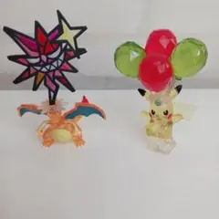 モンコレ☆あくテラスタルリザードン☆ひこうテラスタルピカチュウ☆美品☆