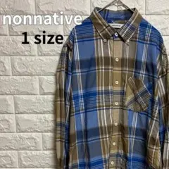 nonnative DWELLER B.D. SHIRT チェックシャツ 1のサムネイル