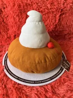 珈琲所コメダコーヒー店　でらでっかいシロノワールのぬいぐるみ タグ付き