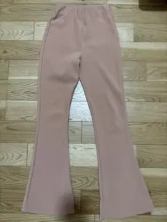 sealoomlym リブフレアパンツ