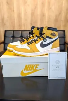 新品　NIKE Air Jordan 1 レトロ ハイ OG イエローオークル