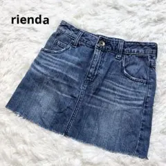 ♥rienda デニム ミニスカート ダメージ インディゴ ギャル y2kのサムネイル