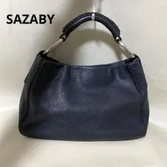 SAZABY サザビー ワンショルダーバッグ ブラック レザー