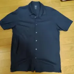 UNIQLO 半袖シャツ ネイビー XL