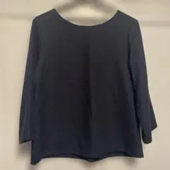 ネイビー　プルオーバー　七分袖