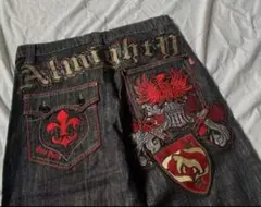 archive 刺繍デニム opium y2k grunge punk