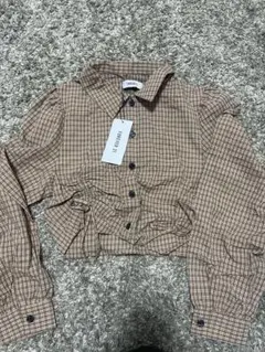 【新品】FOREVER 21 チェック柄 長袖シャツ シャーリング