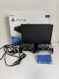 PS4 CUH-2000B 1TB ジェットブラック 本体 コントローラー2個