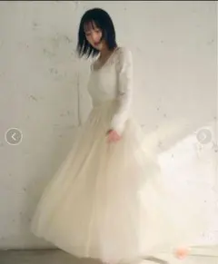 【新品】SNIDEL【Chacott】Sustainableチュールスカート