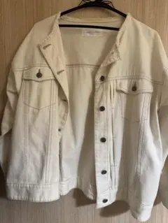 chocol raffine robe /デニムジャケット　白