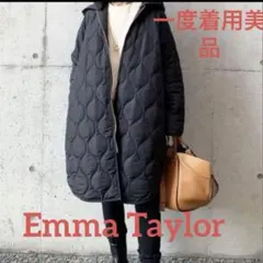 Emma Taylor エマテイラー 3WAY中綿キルティングコート 黒36
