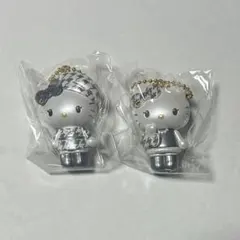 ハローキティ モノクロガーリー シークレットマスコットチャーム 2点 ミミィ
