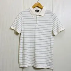 未使用 A.P.C. アーペーセー 刺繍 ボーダー 半袖ポロシャツのサムネイル