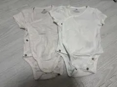 H&M オーガニックコットン ベビー肌着 2点セット　70-80サイズ