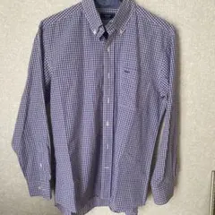 Kent ボタンダウンシャツ L 青と白のチェックのサムネイル