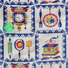 ヴィンテージフィードサック 1/8サイズ F364