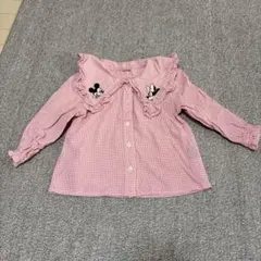 ミニーちゃん　ピンク　ブラウス　110