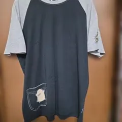 ☆drug store's ☆半袖ラグランTシャツ ☆ブラック/グレー☆