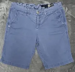 TOMMY HILFIGER 青 ショートパンツ バックポケット付き