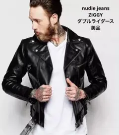 nudie jeans ZIGGY ダブルライダースジャケット