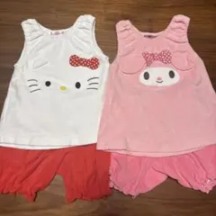 Hello Kitty My Melody ベビー服 セットアップ 80-90のサムネイル