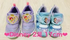 【★2足セット】ディズニー プリンセス ラプンツェル アナ雪 スニーカー 17