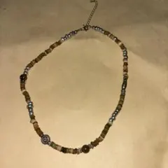 カジュアルネックレス ビーズ