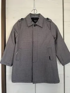 限定値下げ 美品 COMME CA ISM チェック柄 チェスターコート 120