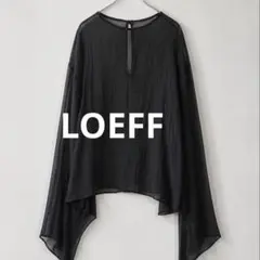 LOEFF ロエフ シャンブレータフタ ブラウス フリーサイズ ベージュ