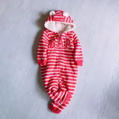 GAP ロンパース ボア 冬 つなぎ 長袖 アウター くま耳