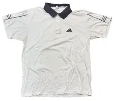 90s 00s vintage old adidas ワンポイトロゴ ポロシャツ