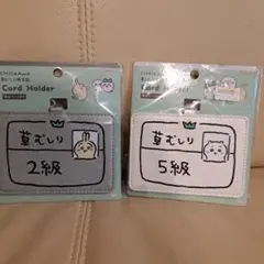 ちいかわ　草むしり検定　カードホルダー　うさぎ2級 ちいかわ5級