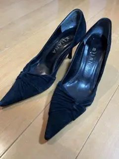 【美品】DIANA ブラック スエード ハイヒール