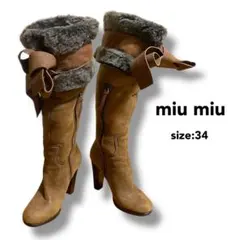 2025年最新】MIU MIU ムートンブーツの人気アイテム - メルカリ