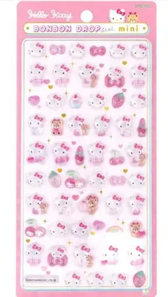 ボンボンドロップシール　ハローキティ　サンリオ　ピンク