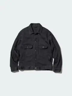 UNIQLO デニムジャケット ダークグレー XL 2nd