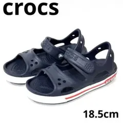 【美品】Crocs サンダル ネイビー　18.5cmのサムネイル