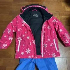 子ども用スキーウェアセット（ピンク・青）