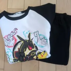 新品未使用　ポケモン　ルームウェア　 裏起毛　パジャマ　上下セット　150