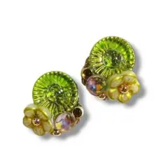 ハンドメイド ピアス イヤリング レジン ビジュー ラインストーン