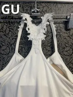GU 新品、未使用　バックレース　ホワイト　タンクトップSサイズ　ジーユー