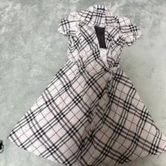 BURBERRY BLUE LABEL 半袖ピンクチェックワンピース 38