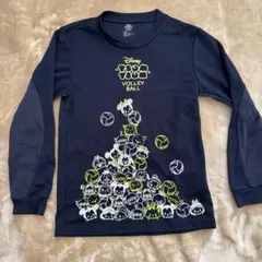 ツムツム　バレーボールTシャツ長袖140 紺色　かわいい