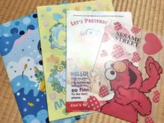 ディズニー　アリエル　エルモ　スティッチ　クリアファイル　下敷き　まとめ売り