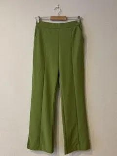 GLOBALWORKグローバルワーク フレアパンツボトムス グリーン